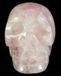 Polished Rose Quartz Crystal Skull #62624-1